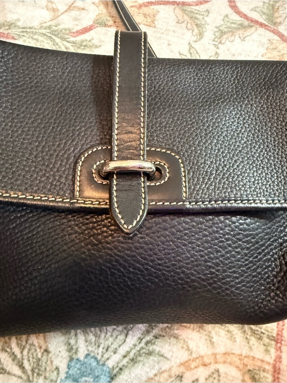 Dooney & Bourke Black Pebbled Leather Crossbody Bag - Picture 7 of 12